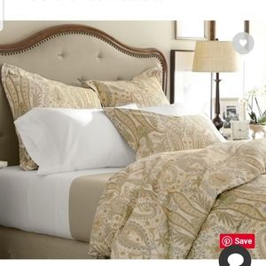 Potterybarn Blythe Paisley Duvet and Euro Shams